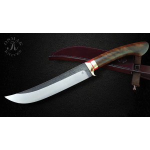 КОЧІВНИК ексклюзивний ніж ручної роботи майстра студії RUSLAN KNIVES, купити замовити в Україні (Сталь N690™ 61 HRC). Photo 2